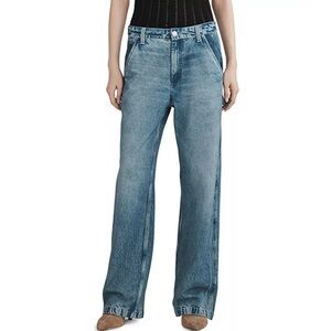 Miramar Sid Cotton High Rise Straight Carpenter Cotton Terry Sweatpant Jeans